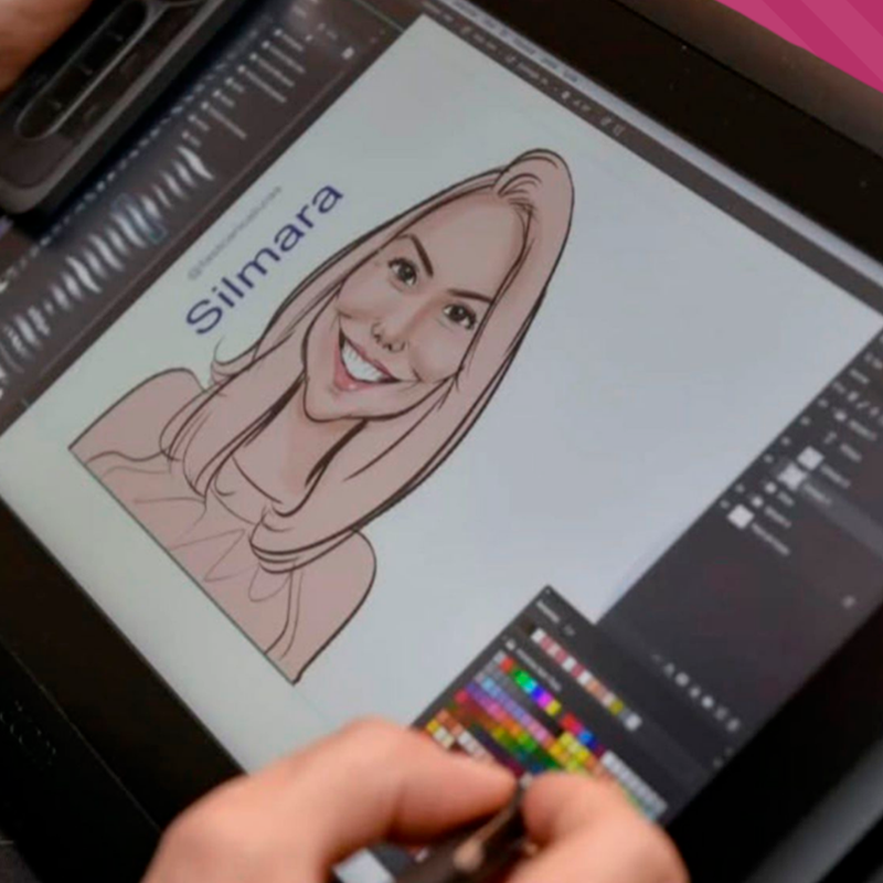 Foto de um desenho de uma mulher